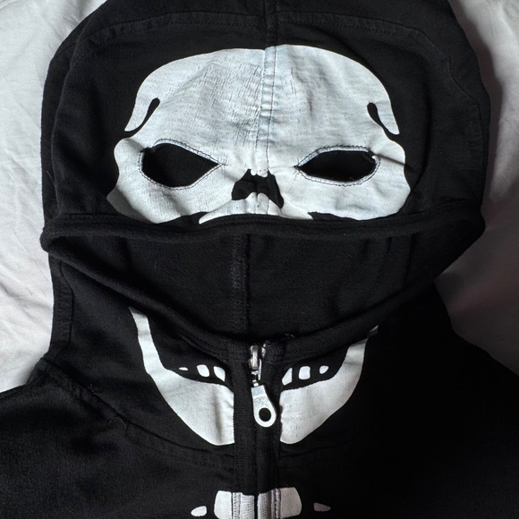 Medium Sweet Love Cotton Lightweight Full-Zip Hoodie – Skeleton Graphic Design - Picture 8 of 13